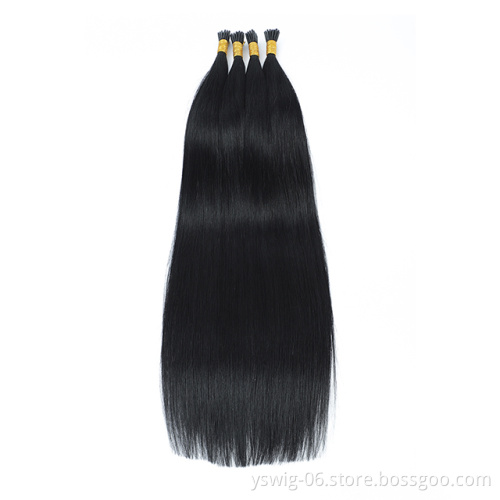 XCCOCO Hair Wholesale Remy Human I Tip Hair Extensions Double Drawn 100% Russian Human Itip Hair Extensions